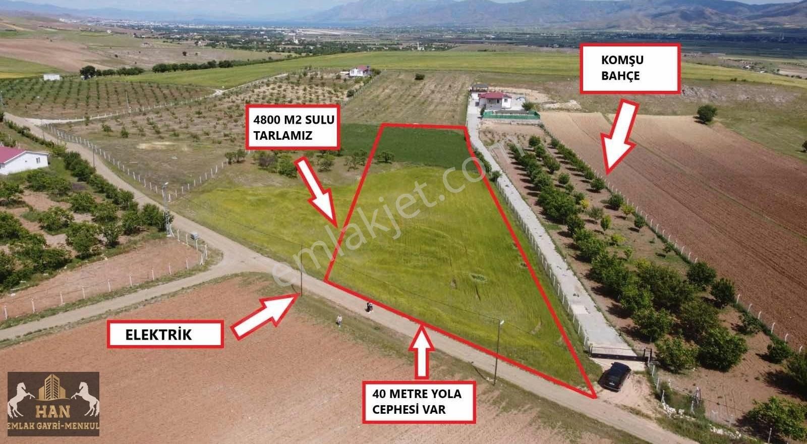 Elazığ Merkez Yalnız Köyü Satılık Tarla Han Emlaktan Yalnız Köyünde Satılık 4800 M2 Tarla