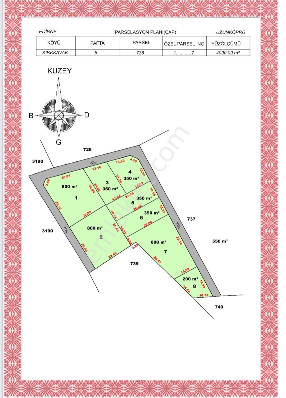 Uzunköprü Kırkkavak Köyü Satılık Tarla Bulut Yatırımdan 350 M² Kaçırılmayacak Fırsatta Tarla Hissesi