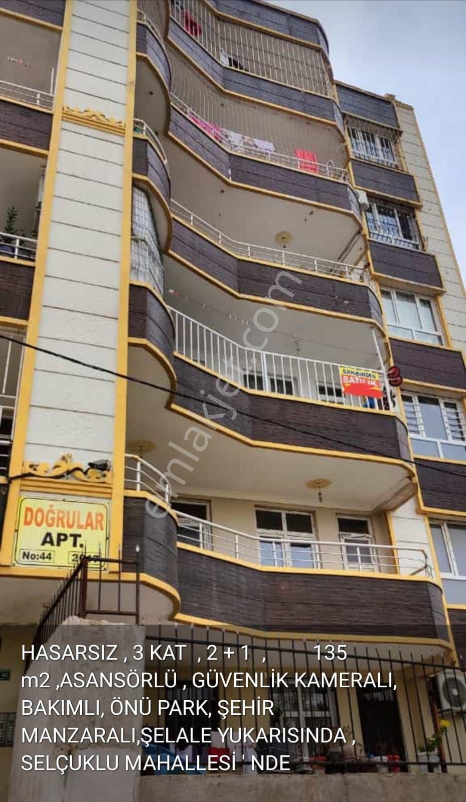 Eyyübiye Selçuklu Satılık Daire ŞEHİR MANZARALI SATLIK DAİRE