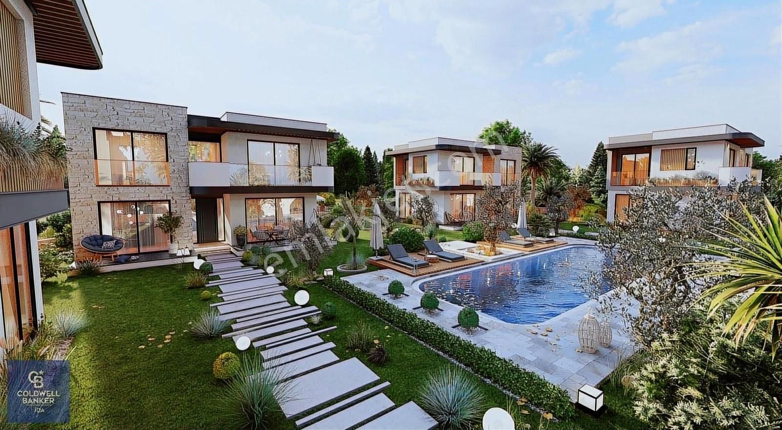 Gömeç Keremköy Satılık Villa Gömeç Keremköy Deniz Manzaralı Havuzlu Sitede Satılık Villa