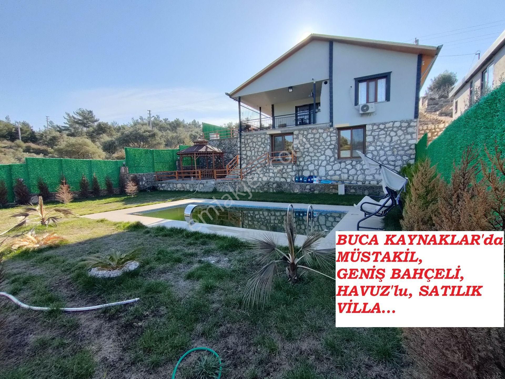 Buca Kaynaklar Merkez Satılık Villa Müstakil Villa..havuzlu..eşyalı..peyzajı Yapılmış 1100 M² Arazi.