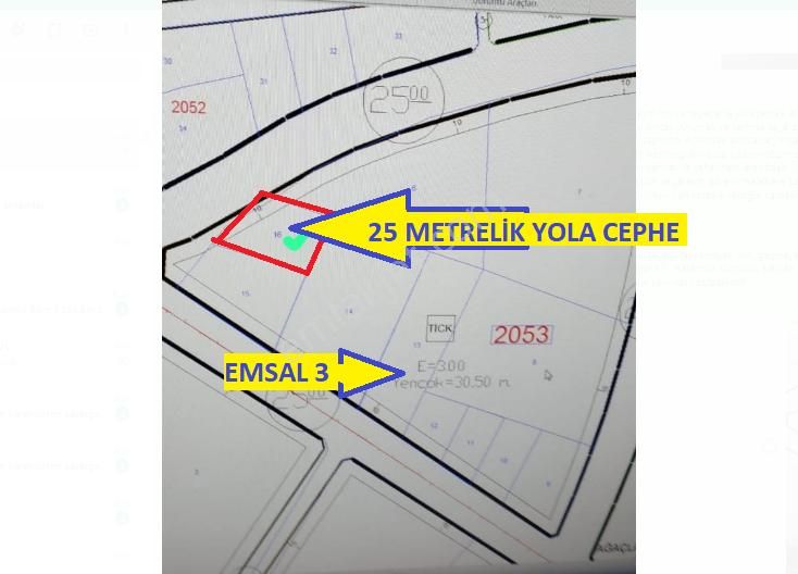 Yahşihan Kadıoğlu Satılık Konut İmarlı  KIRIKKALE'DE YERLEŞİME ÇOK YAKIN 15 KAT İMARLI 18 DAİRELİK ARSA