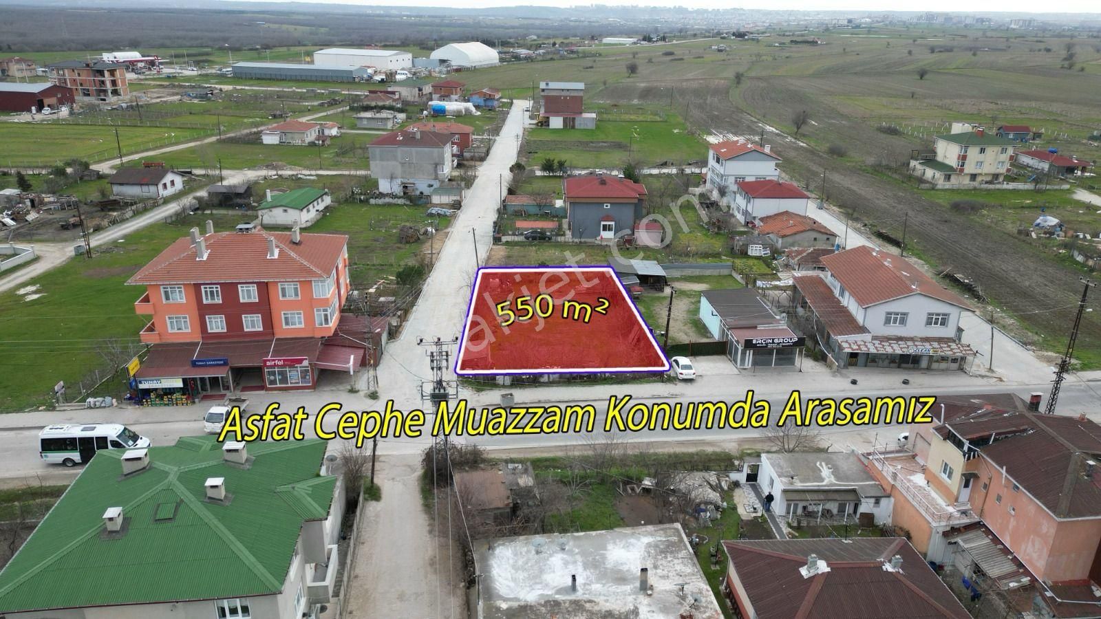 Kapaklı Pınarca Satılık Konut İmarlı   KAPAKLI MİTHAPAŞA CADDESİNE CEPHELİ 535 M2 KÖŞEBAŞI İMARLI ARSA