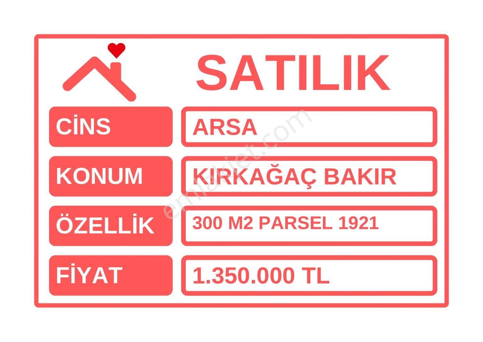 Kırkağaç Bakır Satılık Konut İmarlı MANİSA/KIRKAĞAÇ/BAKIR UYGUN ARSA