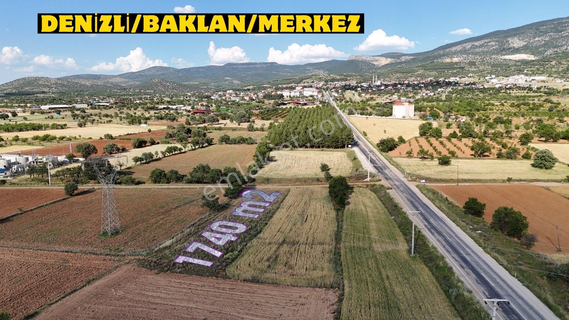 Baklan Gürlük Satılık Tarla YERLEŞİM YERİ İÇİNDE BAKLAN MERKEZ 1740 m2 YATIRIMA UYGUN MÜKEMMEL ARAZİ