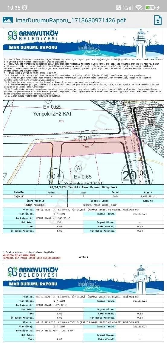 Arnavutköy Taşoluk'ta Satılık 148 Metre İmarlı Arsa - Görsel 3