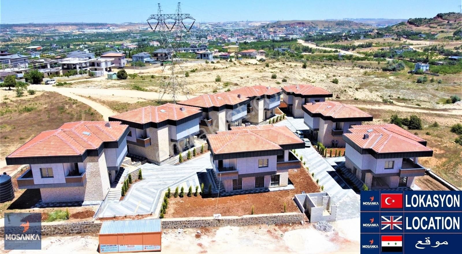 Şehitkamil Nesimi Satılık Villa MOSANKA'dan Aktoprak'ta Satılık 4,5+1 Ultra Lüks Site İçi Villa