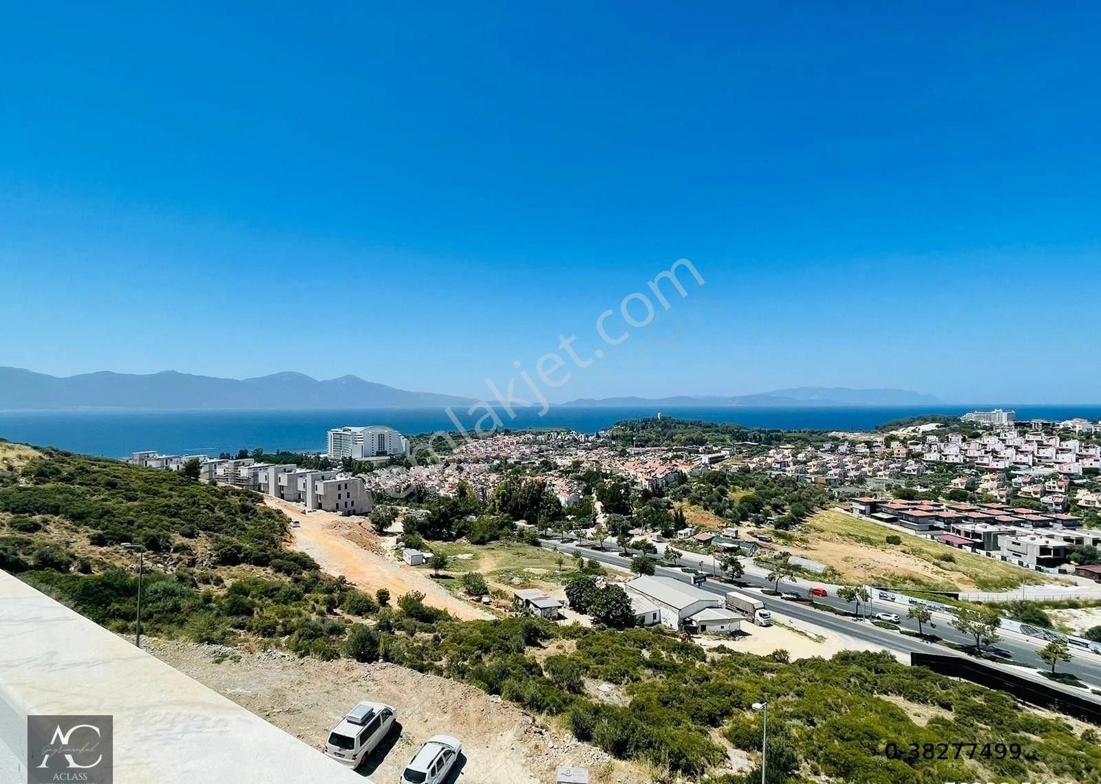 Kuşadası Değirmendere Satılık Residence FULL MANZARA-GUVENLIK-ACIK/KAPALI HAVUZ-FITNESS-OTOPARK-MERKEZI SISTEM-LÜX-CATI KATI PENTHOUSE