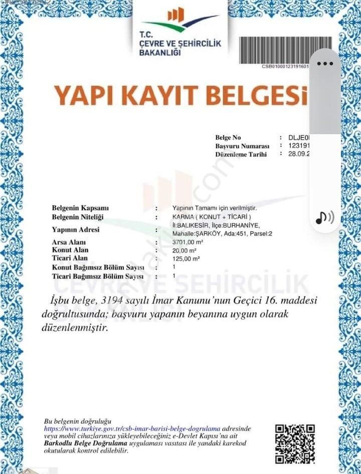 Burhaniye Şarköy'de Satılık Zeytinlik - Görsel 21