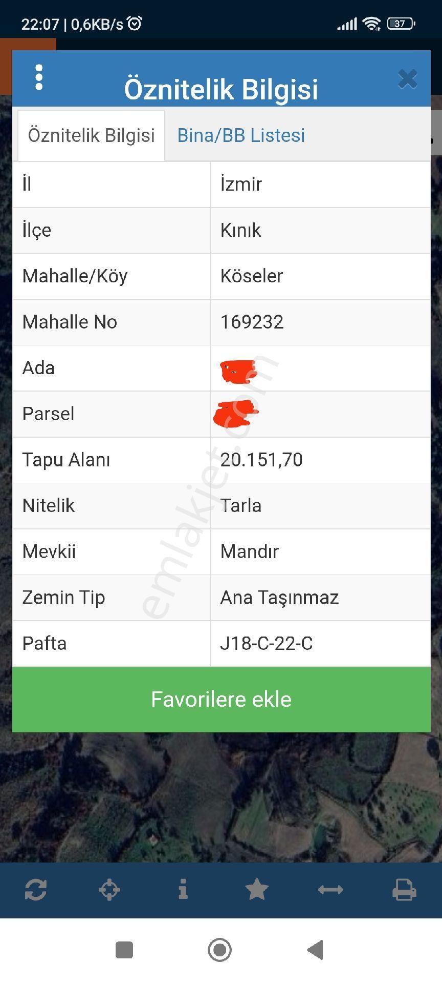 Kınık Köseler Satılık Tarla satılık tarla 