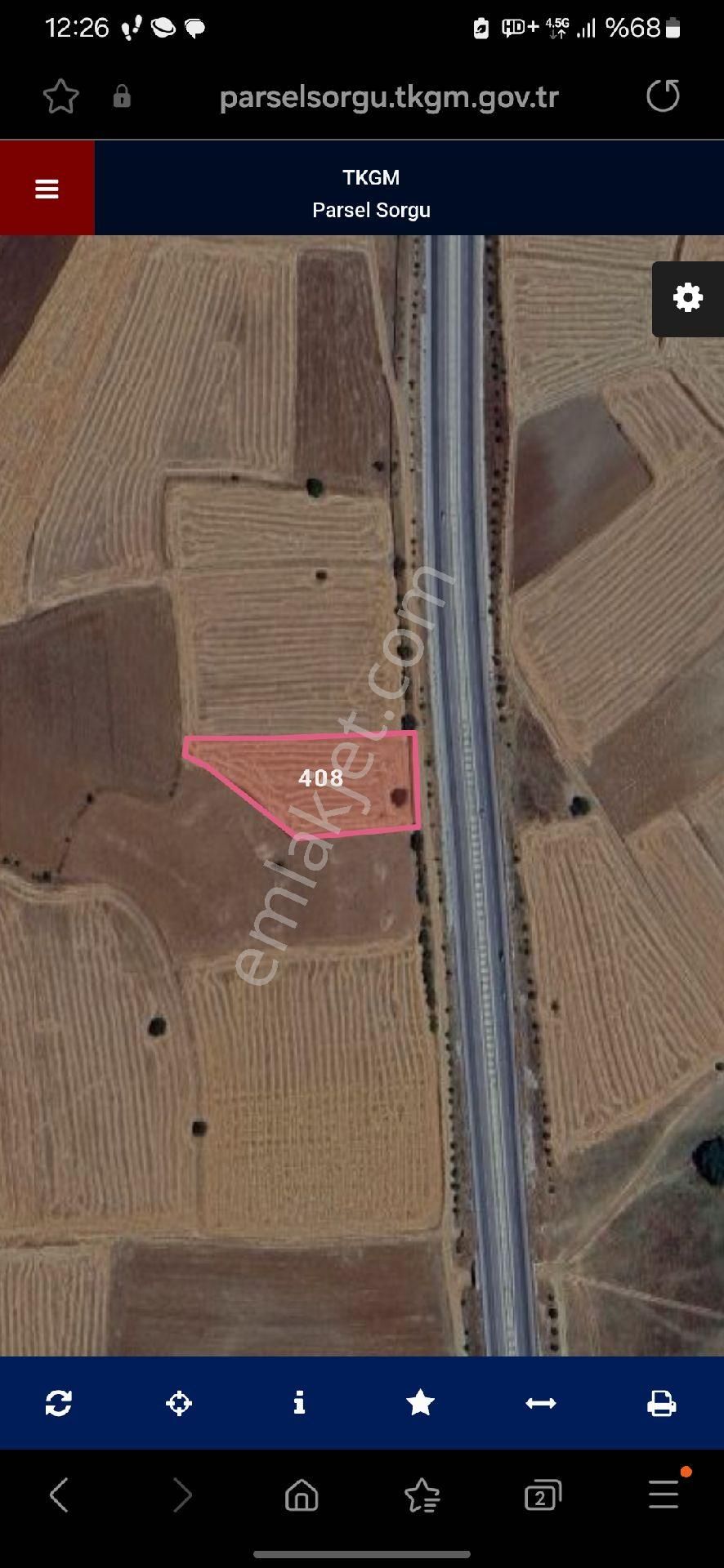 Dinar Çağlayan Köyü Satılık Tarla 3 adet tarla sahibinden  toplamda 32bin metre