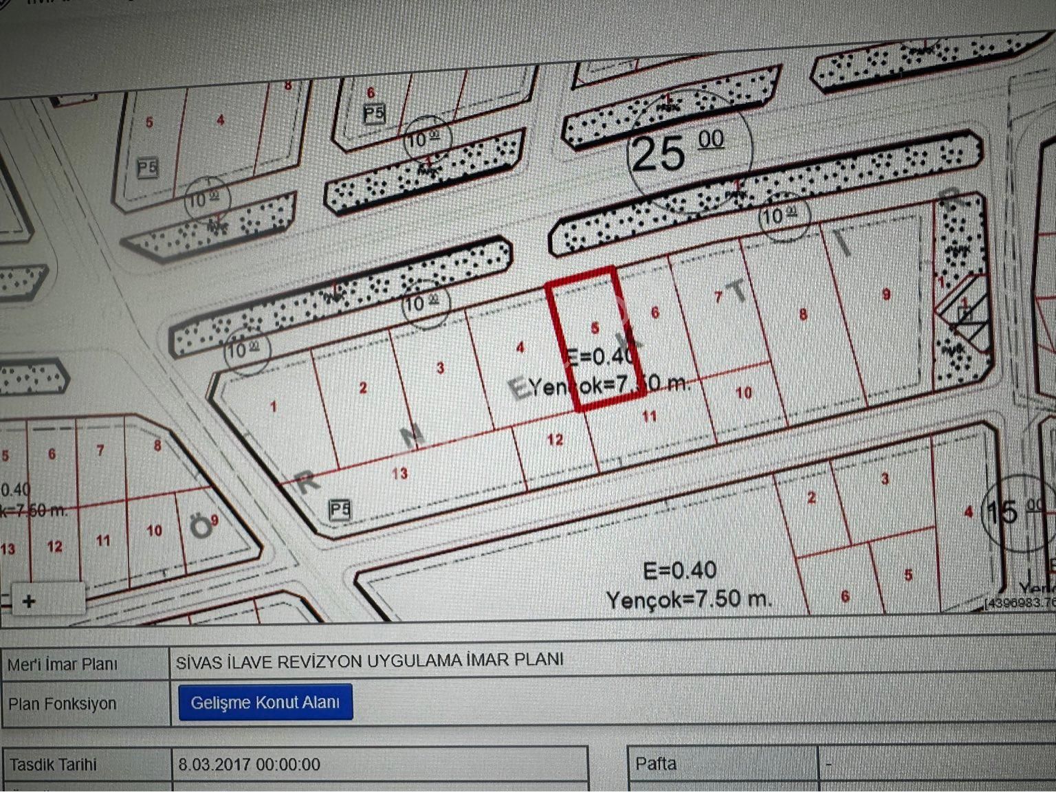 Sivas Merkez Esenyurt Satılık Konut İmarlı GEZER EMLAKTAN SATILIK VİLLA ARSALARI