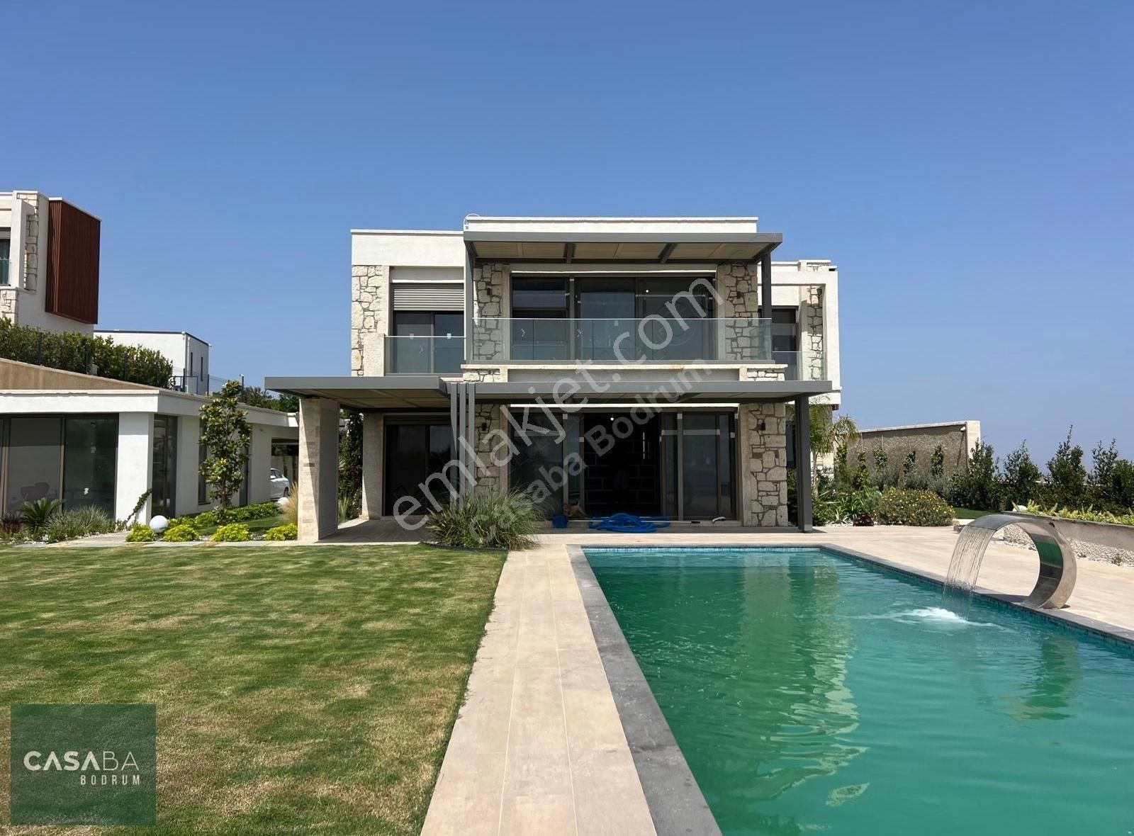 Bodrum Yahşi Satılık Villa Ortakent Bağla Mevki Kısmı Deniz Manzaralı Müstakil 5+1 Villa