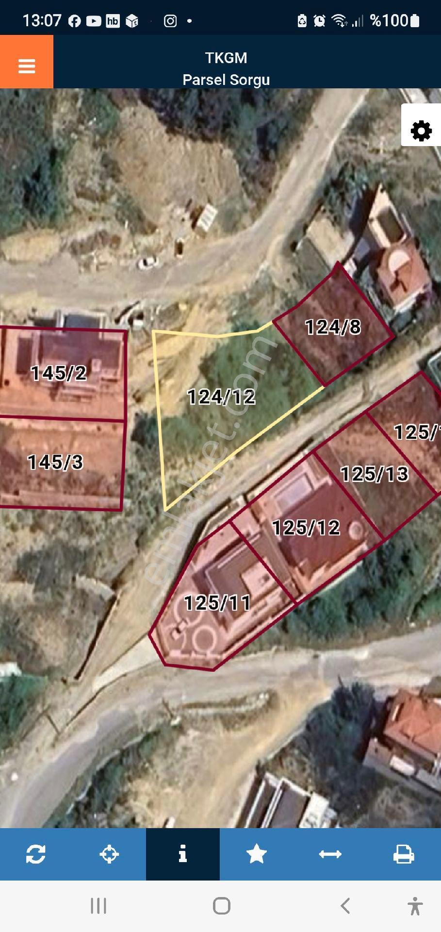 Alanya-karğıcak 124-12 Parsel 925 M2 İmarlı-full Manzaralı Üç Tatafı Yol Olan Arsa - Görsel 25