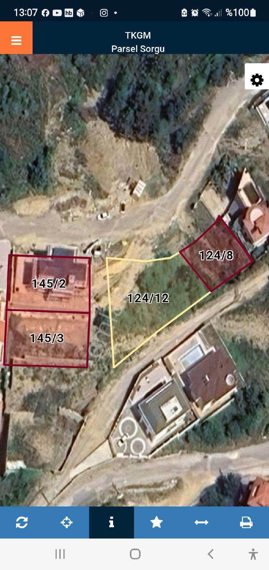 Alanya-karğıcak 124-12 Parsel 925 M2 İmarlı-full Manzaralı Üç Tatafı Yol Olan Arsa - Görsel 24