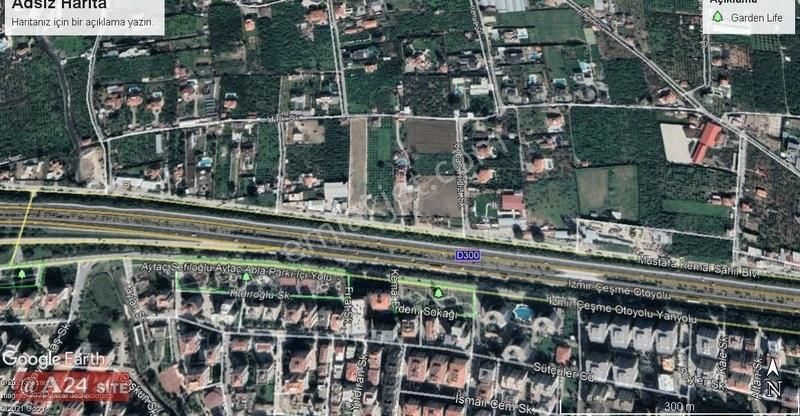 Sahilevlerin De Otoban Yan Servis Yoluna Cepheli Arazi