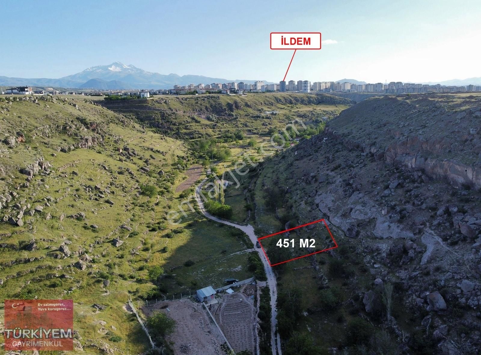 Melikgazi Yeşilyurt Satılık Bağ & Bahçe YOL PROBLEMİ OLMAYAN 451 M2 TEK TAPULU BAHÇE ACİL SATILIK !!!