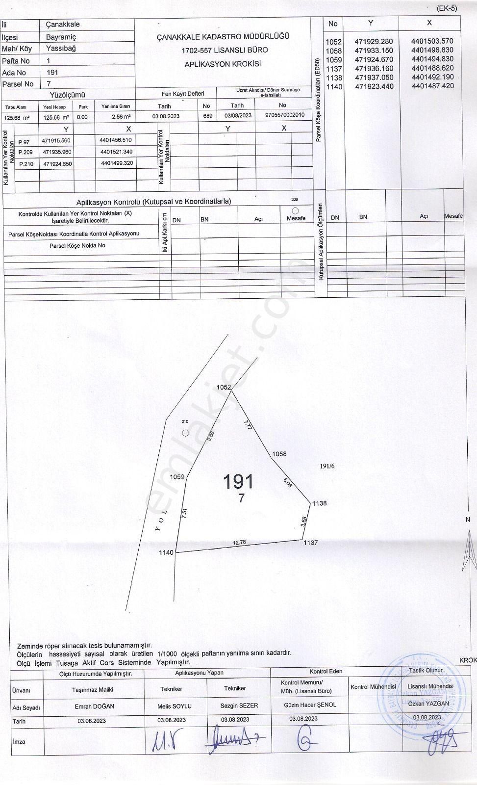 Çanakkale Bayramiç Yassıbağ Köyü İmarı Alınmış 125 M2 Arsa - Görsel 33