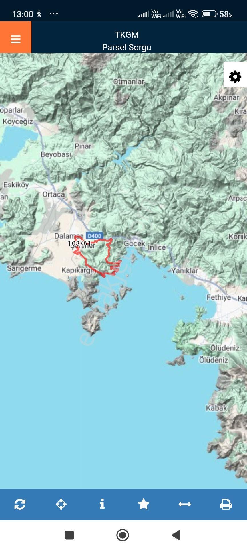 Dalaman Şerefler Satılık Konut İmarlı Dalamanda 1750 M2 İmarlı Yola Cephe Arsa