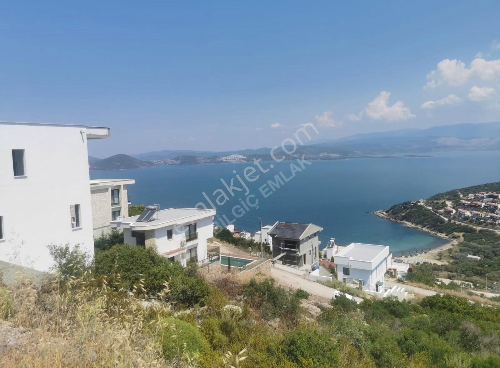 Milas Boğaziçi Satılık Villa İmarlı Boğaziçi Gülorko Sitesinde Satılık Full Deniz Manzaralı Arsa