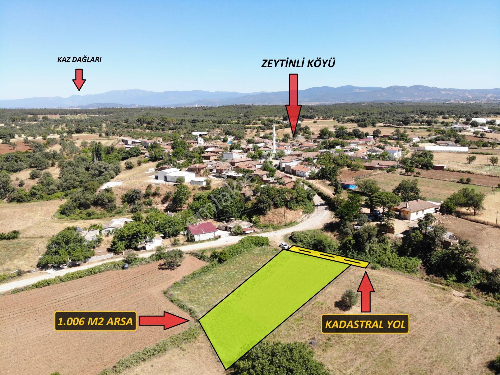 Bayramiç Zeytinli Köyü Satılık Konut İmarlı Çanakkale Bayramiç Zeytinli Köyünde Satılık İmarlı Arsa