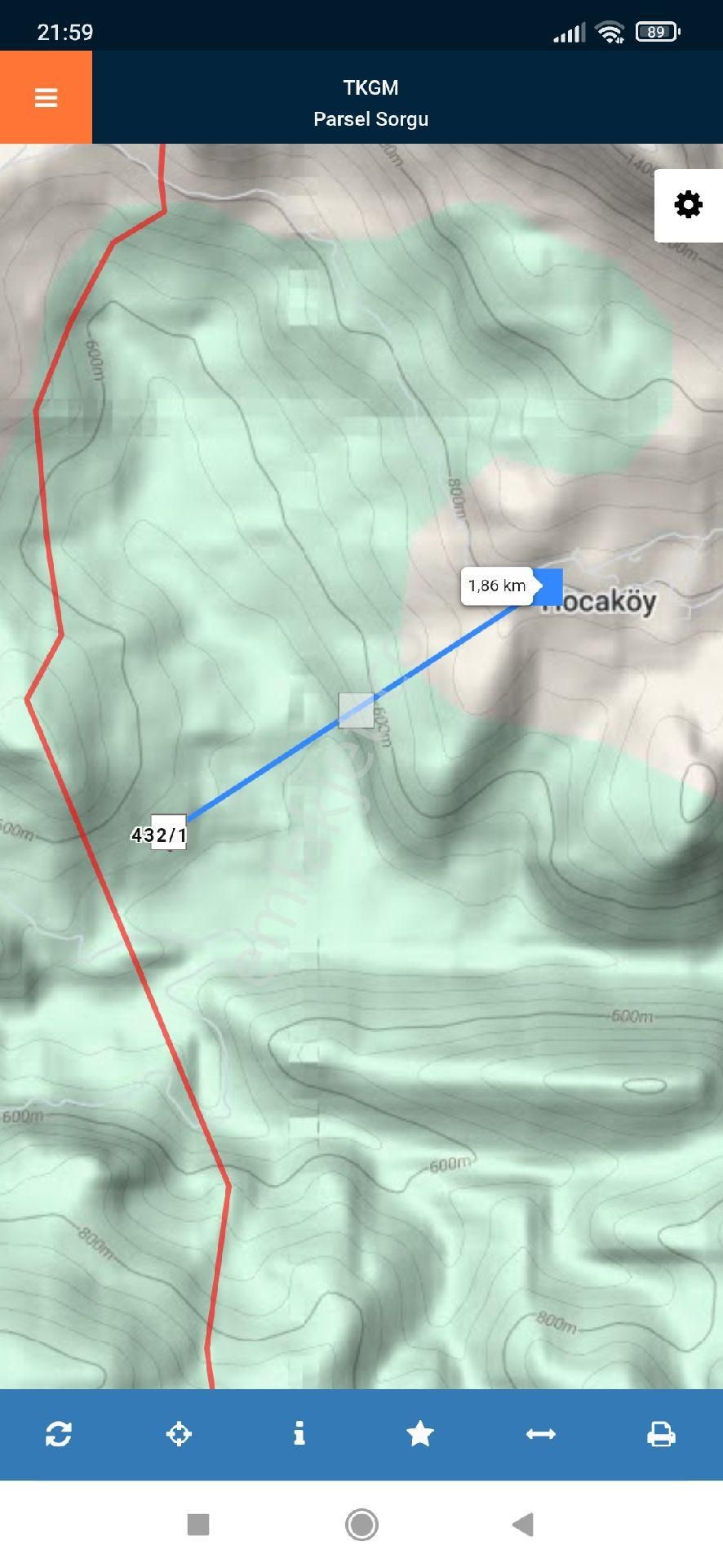 Sahibinden Antalya Akseki Hocaköy'de Tek Tapu Arazi - Görsel 3