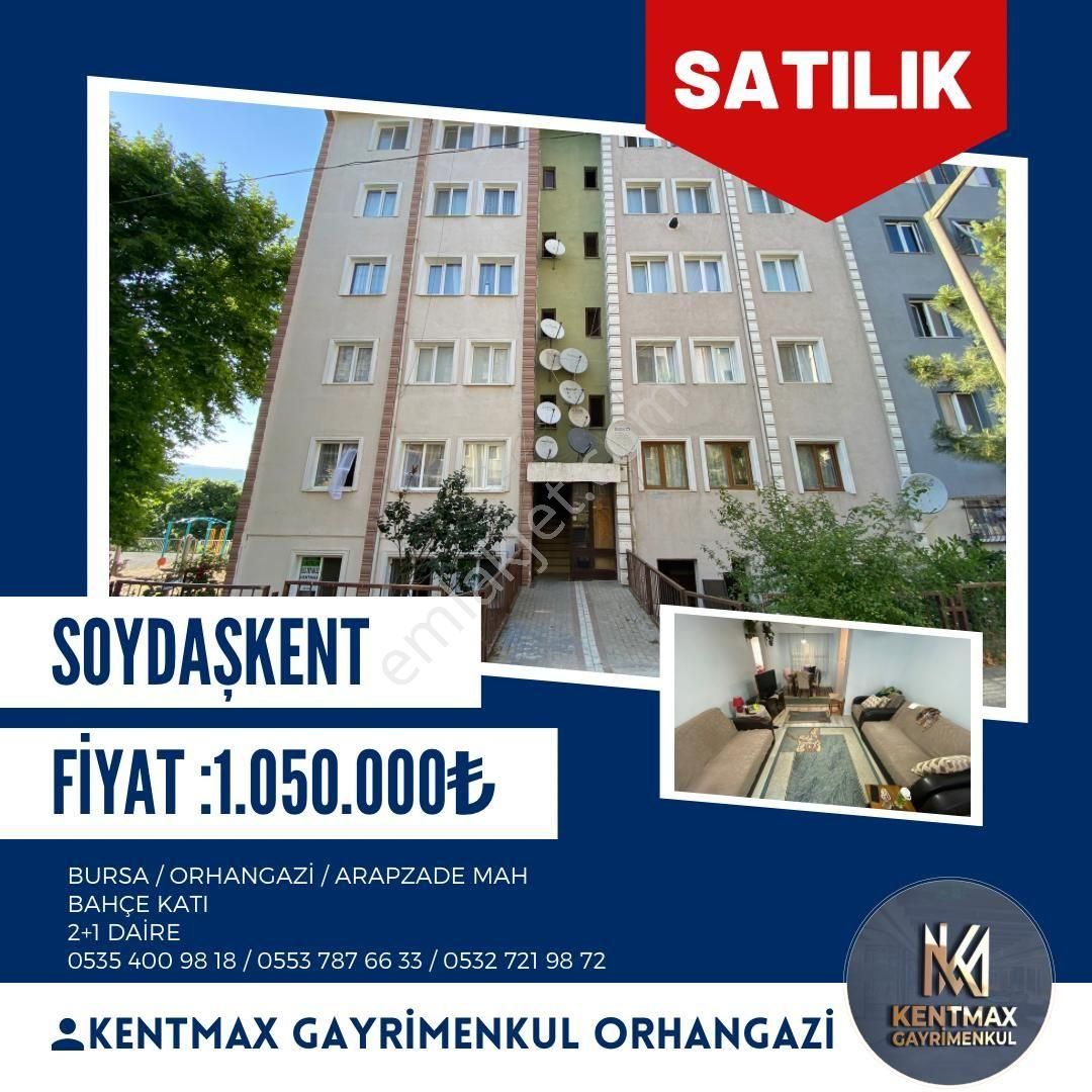 Orhangazi Arapzade Satılık Daire KENTMAX EMLAK'TAN SOYDAŞKENTTE SATILIK BAHÇE KATI DAİRE