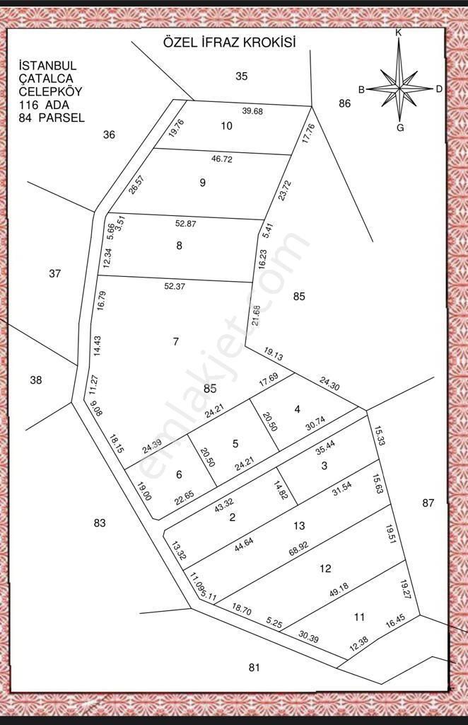 İstanbul Çatalca Celepköy Satılık 600 Ve 800 Ve 1200 M2'ler Arsa Tarla - Görsel 21