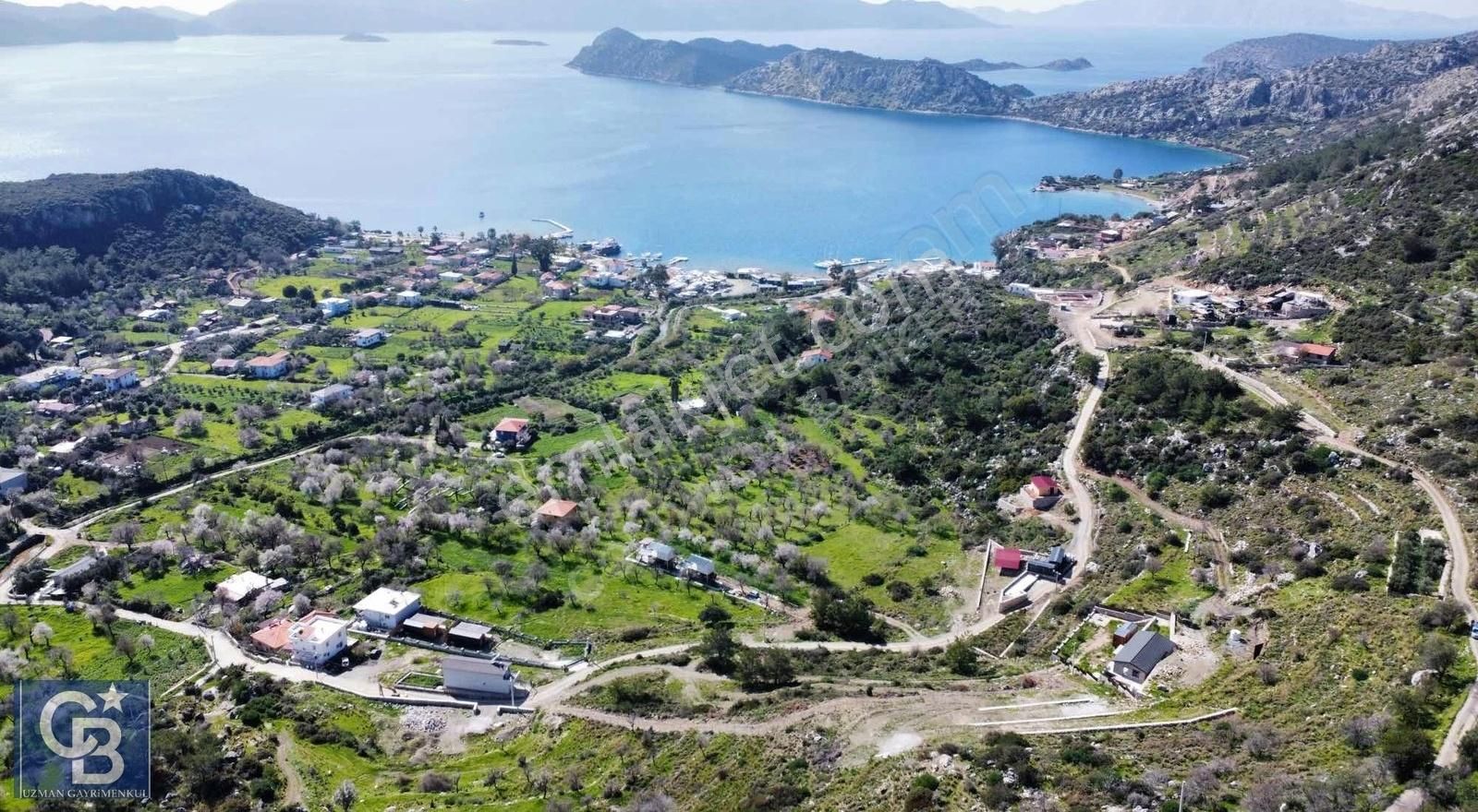 Marmaris Söğüt Satılık Tarla CB UZMAN'DAN SÖĞÜT YERLEŞİM İÇİNDE DENİZ MANZARALI ARAZİ