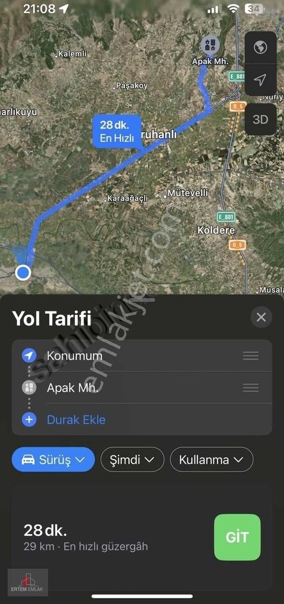 Saruhanlı Apak Satılık Zeytinlik Manisa Saruhanlı Apak Satılık 5,350 M2 Zeytinlik