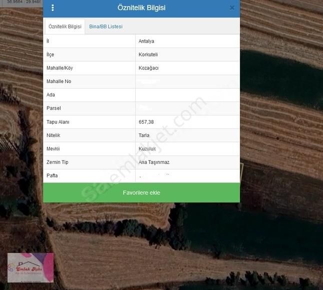 Korkuteli Kozağacı Satılık Tarla BÖLGENİN DEV YATIRIMI MİNNAK BİR RAKAMLA KARŞINIZDA!