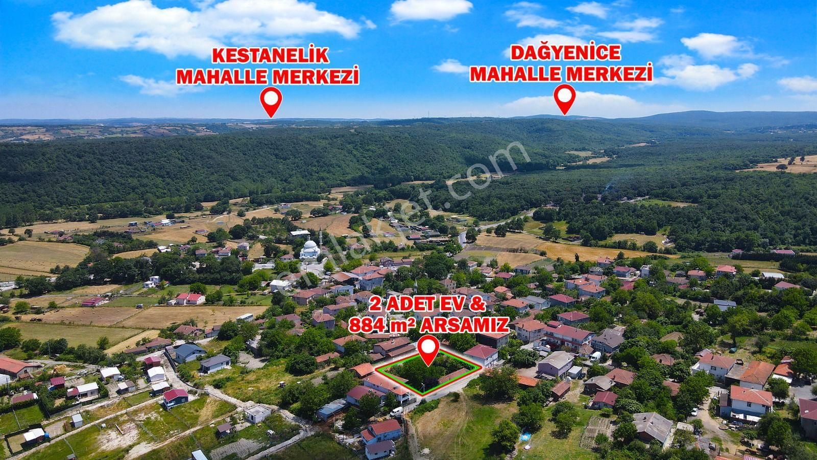 Çatalca Başak Satılık Konut İmarlı ÇATALCA BAŞAKKÖY'DE İÇERİSİNDE 2 ADET EV MEVCUT 884 M2 SATILIK ARSA