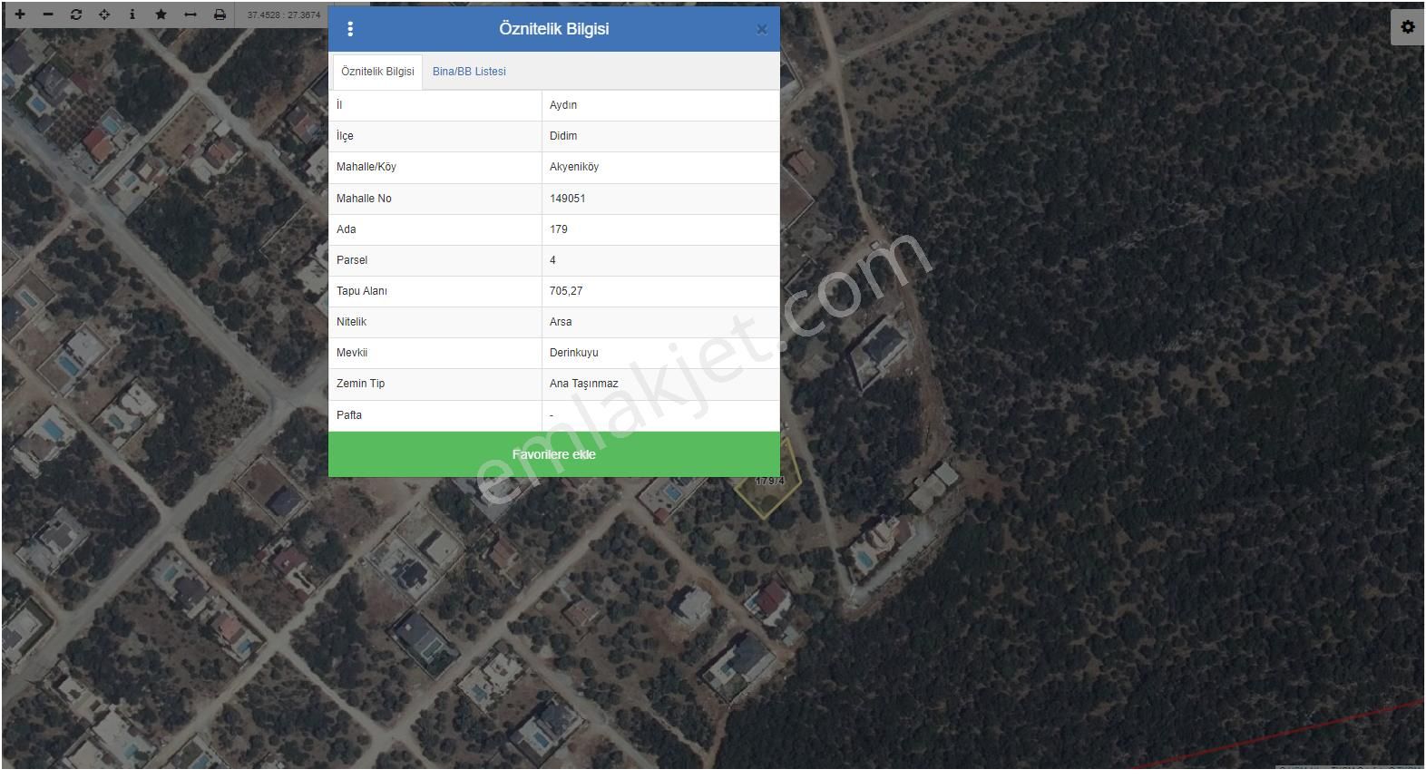 Aydın Didim Akyeni Köy Yeşiltepe Didimin Doğa Harikası Olan Bölgesidir Bölgede 700 M2 Arsa - Görsel 2