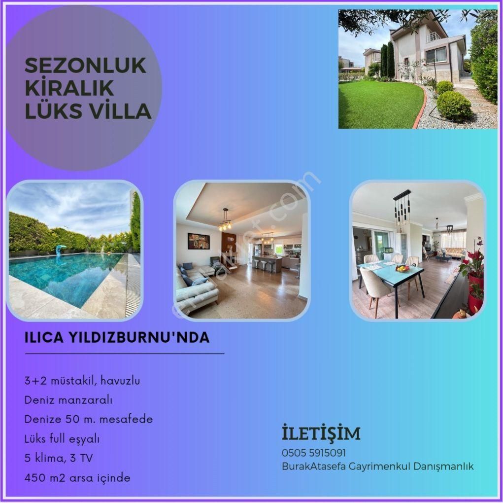 Çeşme Ilıca Kiralık Villa SEZONLUK KİRALIK HAVUZLU LÜKS VİLLA 