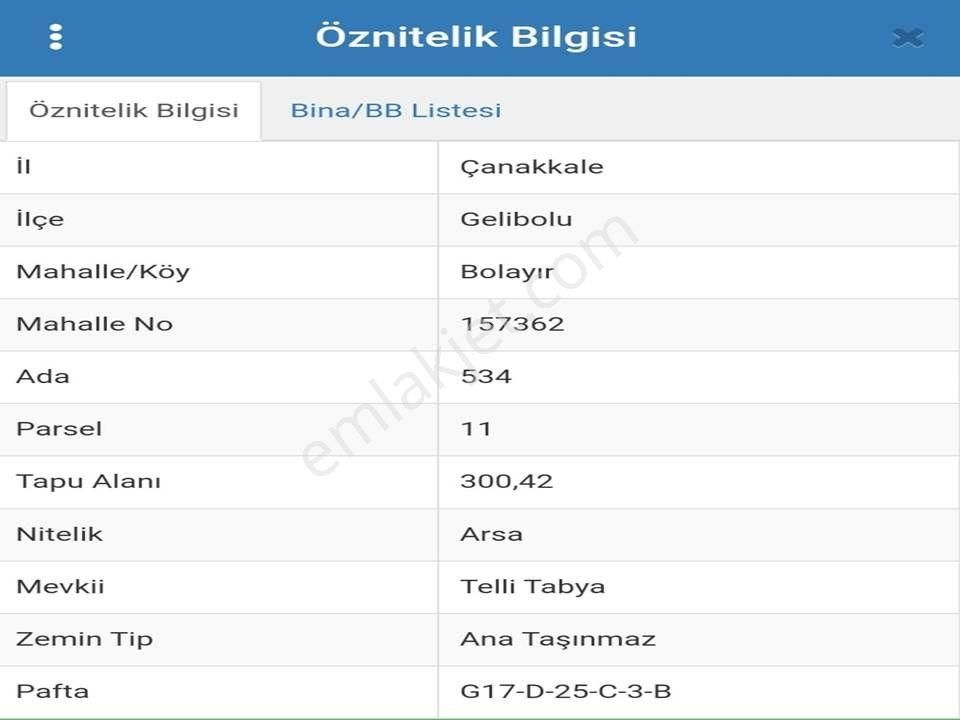 Gelibolu Bolayır Köyü (Camiikebir) Satılık Villa İmarlı  300 MT. VİLLA İMARLI KÖYE 500 MT MESAFEDE FIRSAT ARSA