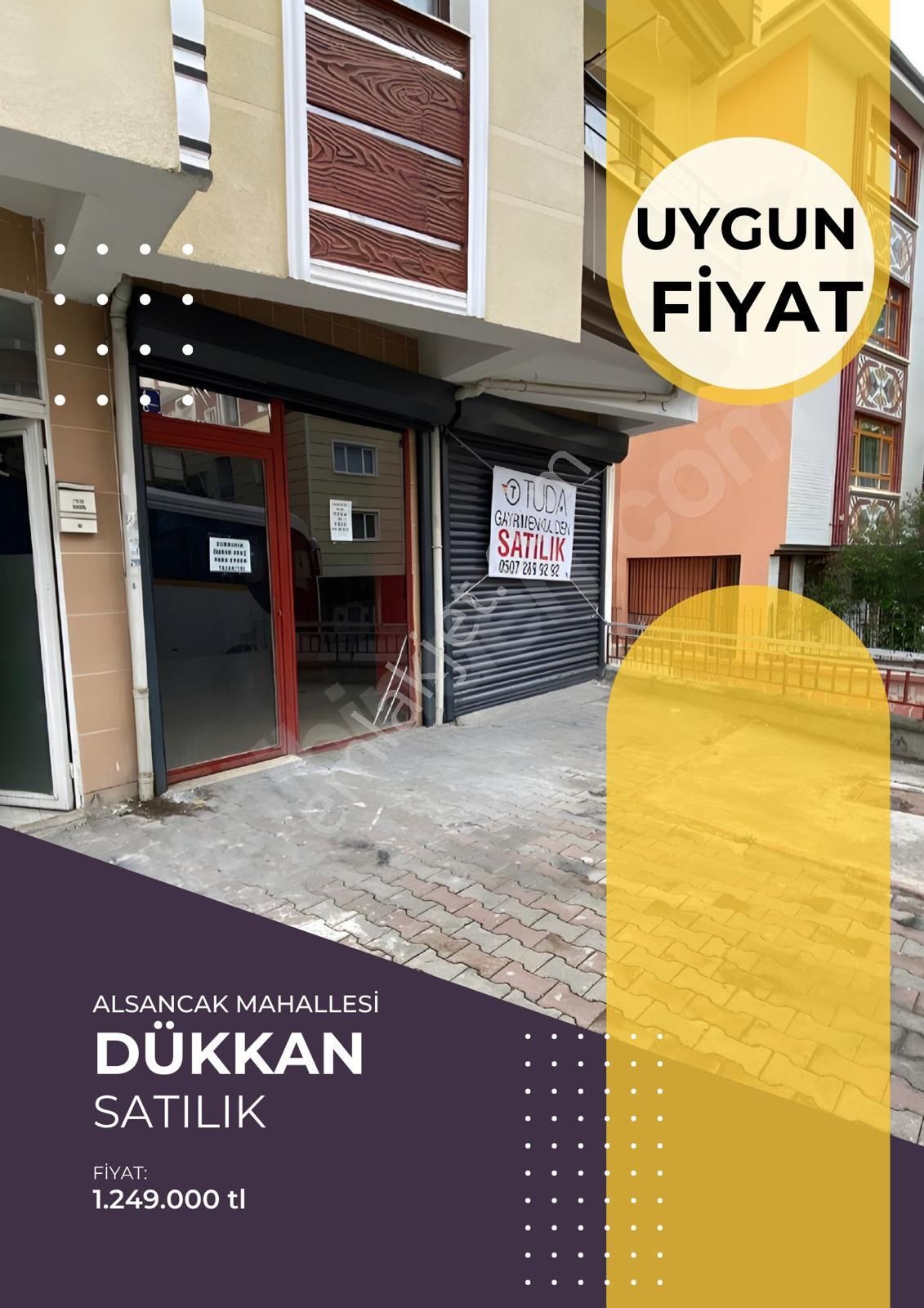 Etimesgut Alsancak Satılık Ofis Tuda Gayrimenkul'den Alsancak Mahallesi'nde Satılık Uygun Dükkan