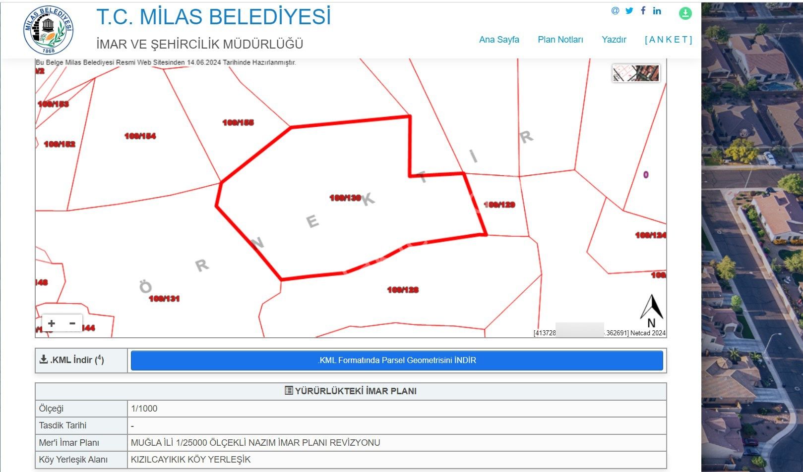 Köy Yerleşik Alanı İçerisinde 4613 M² Satılık Arazi - Görsel 2