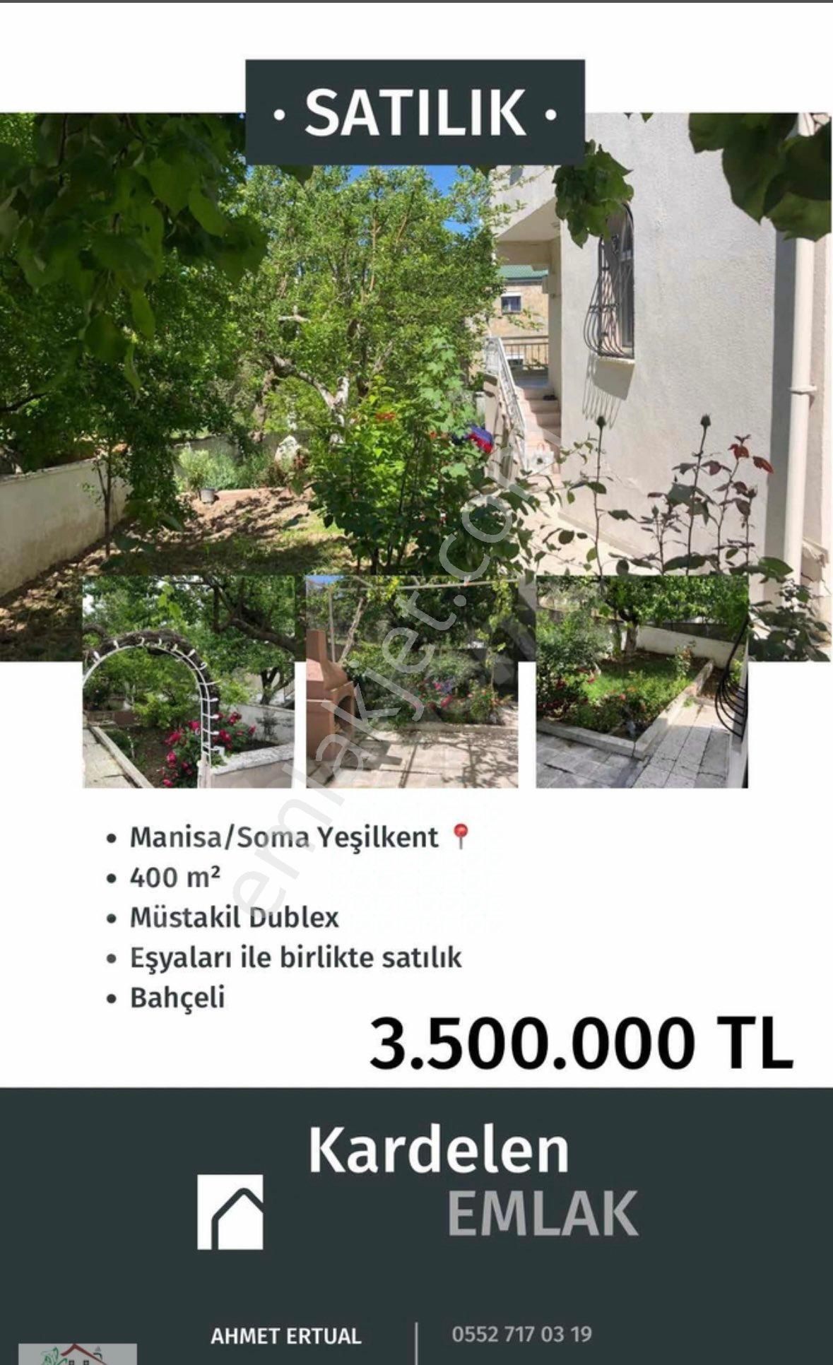 Soma Turgutalp Satılık Daire MANİSA/SOMA YEŞİLKENT SATILIK MÜSTAKİL DUBLEX