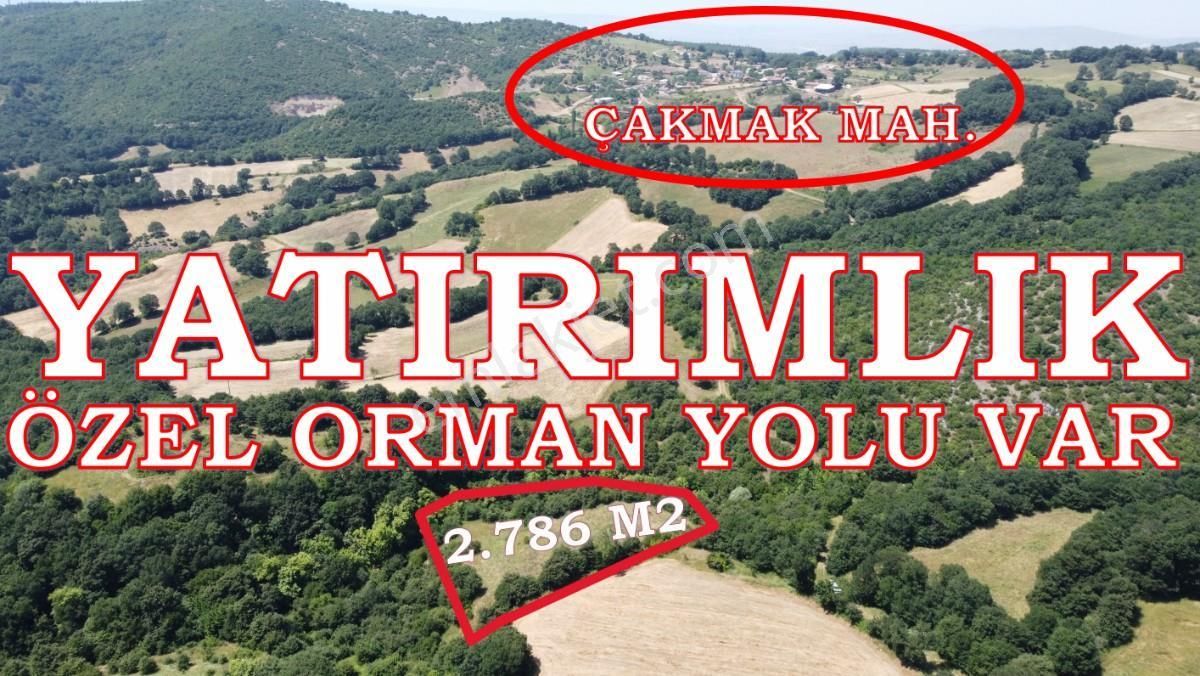 Gönen Çakmak Satılık Tarla 2.786 m2 Yatırımlık Tarla Bağ-Bahçe Resmi Kadastro Yolu Yoktur.