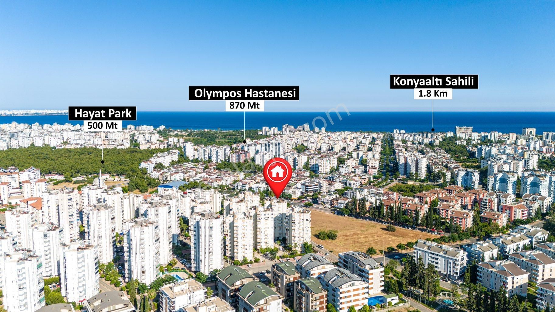 Konyaaltı Uluç Satılık Daire Konyaaltı Aykent Sitesi'nde Önü Açık Arakat Satılık 3+1 Daire