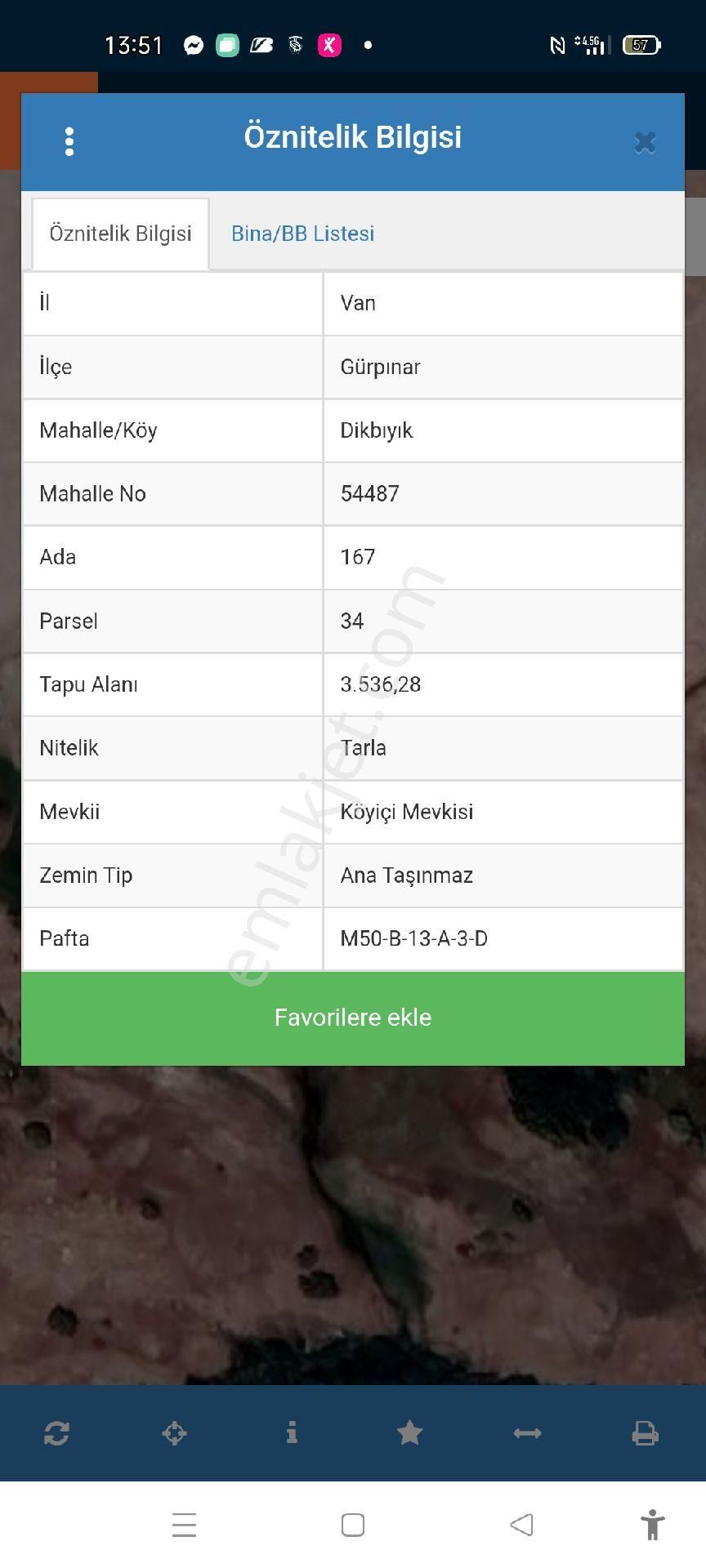 Gürpınar Dikbıyık Satılık Konut İmarlı Gürpınar Dikbıyık Mhlesinde Müstakil Tapu 3.536m2 Hesapli Yatırıma Uygun