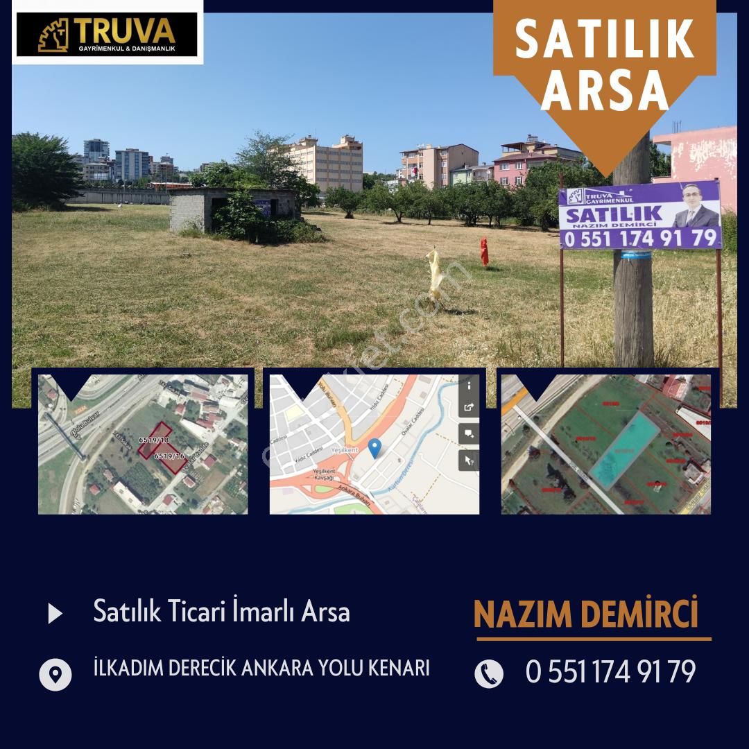 Truva'dan ankara yolu kenarinda satilik ti̇cari̇ arsalar