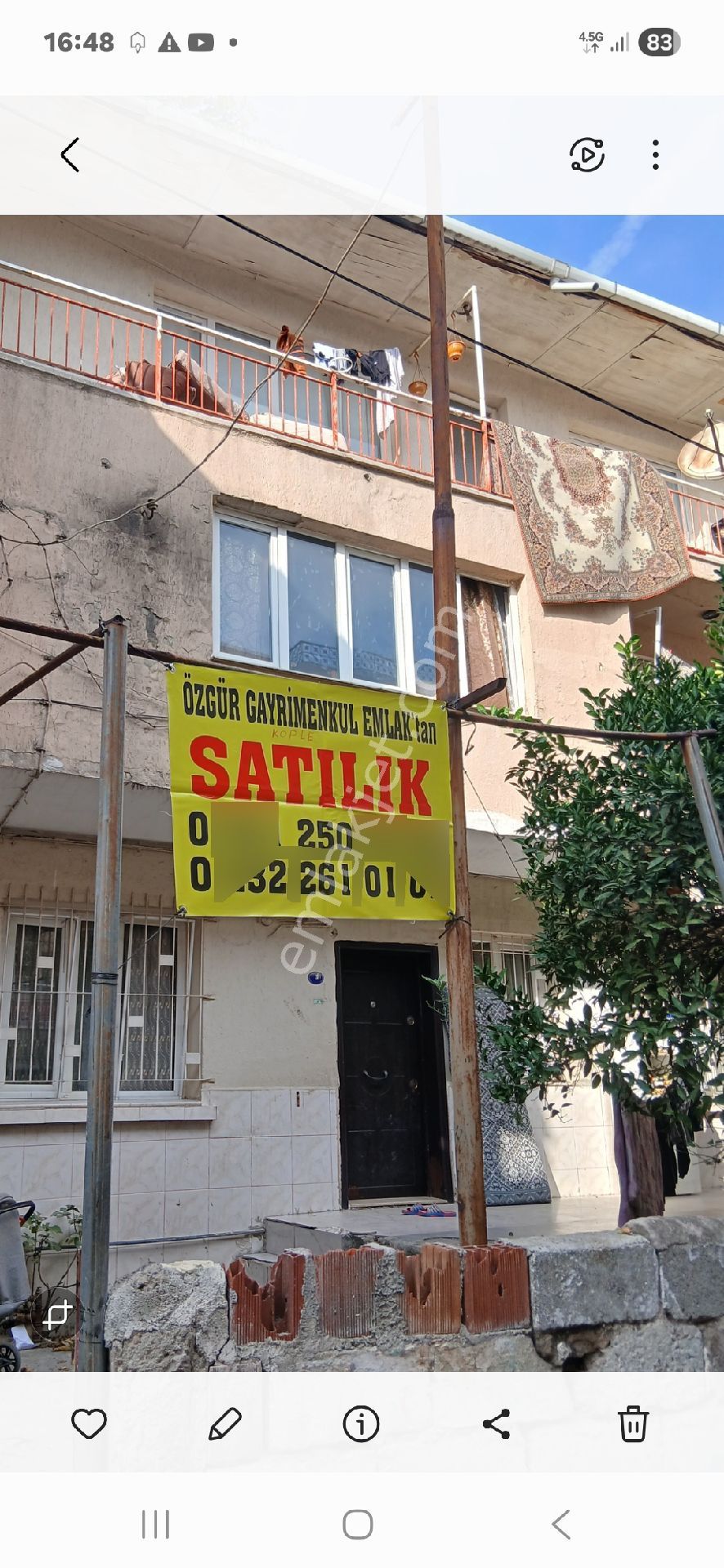 Karabağlar Sariyer Mah 3 Kat Komple Bu Fıyat 4.500.000 - Görsel 2