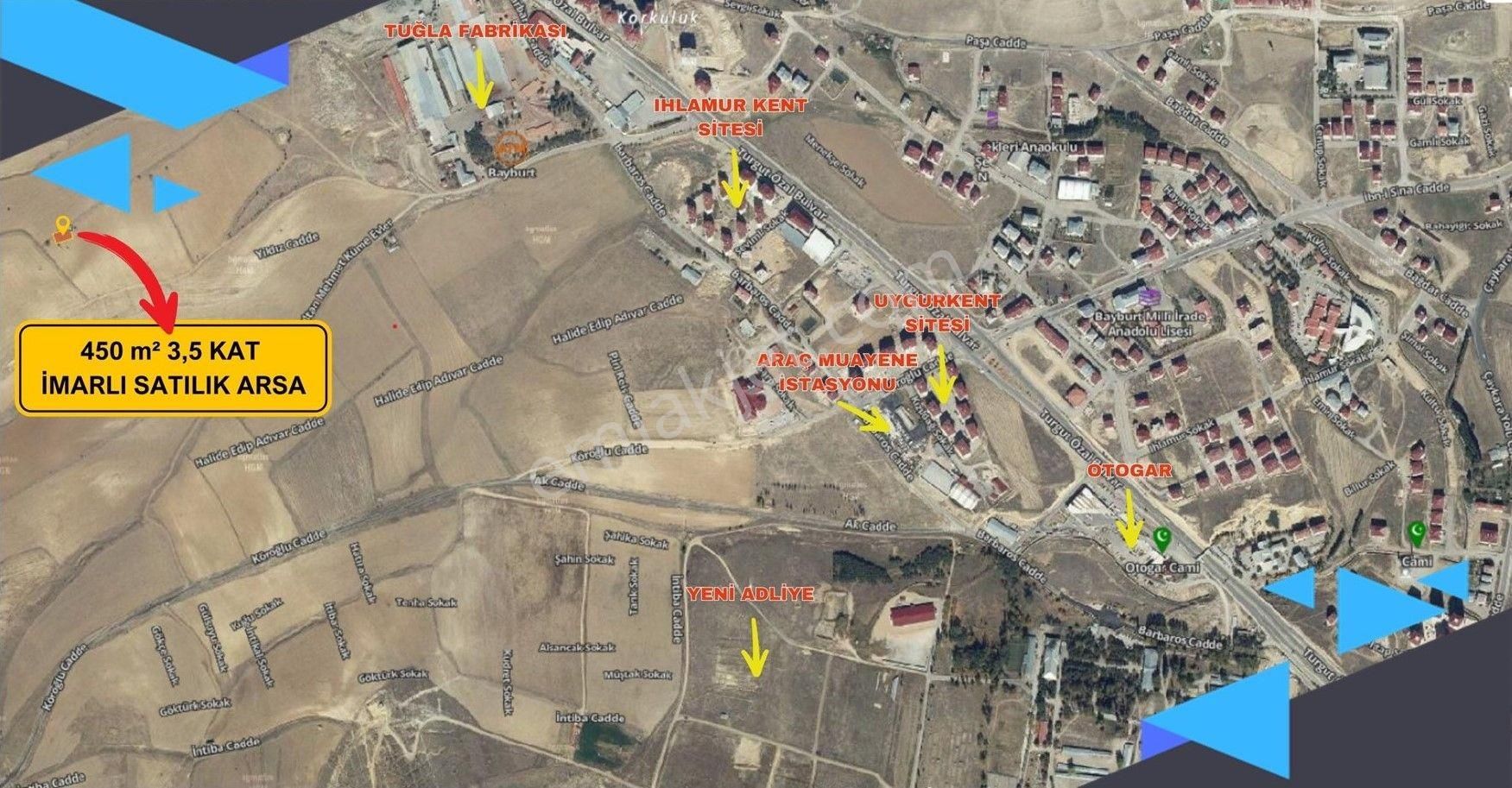 Bayburt Merkez Şingah Satılık Konut İmarlı Şingah Mahallesinde 450 M² Konut İmarlı Satılık Arsa