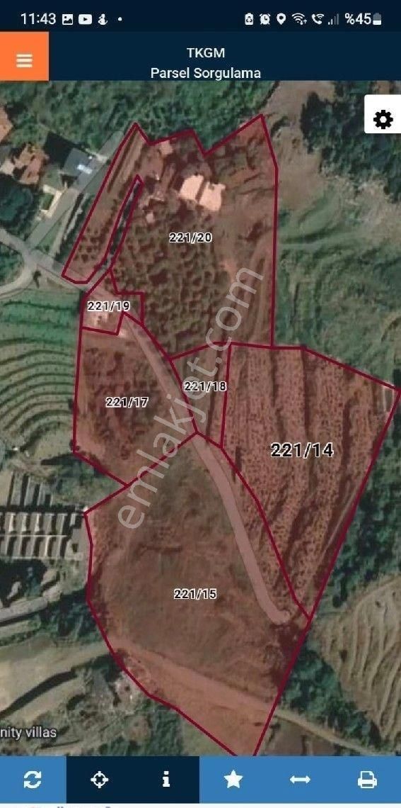 Alanya Yeşilöz'de Deniz Manzaralı 900 M2. Deniz Gören Arsa- Daire İle Takas - Görsel 17