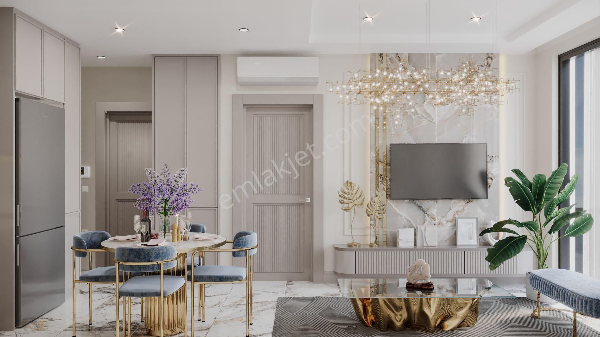 Alanya Oba Denize 350 M. Mesafede Lüks Kompleksde 2+1 Duleks Sıfır Daire - Görsel 12