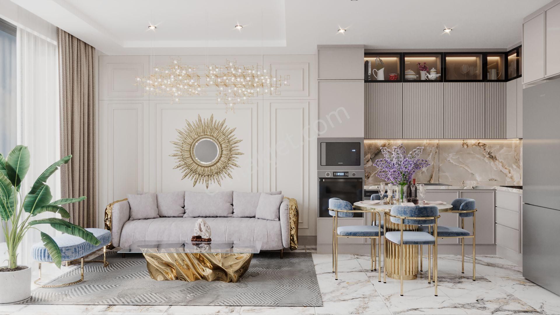 Alanya Oba Denize 350 M. Mesafede Lüks Kompleksde 2+1 Duleks Sıfır Daire - Görsel 11