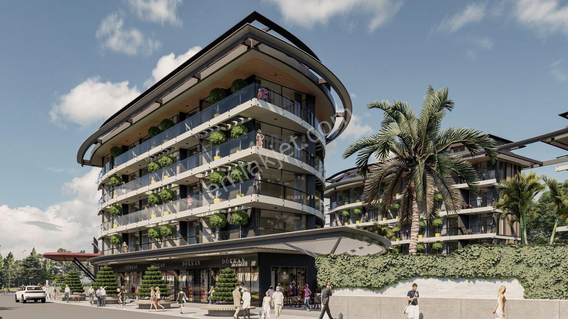 Alanya Oba Denize 350 M. Mesafede Lüks Kompleksde 2+1 Duleks Sıfır Daire - Görsel 6