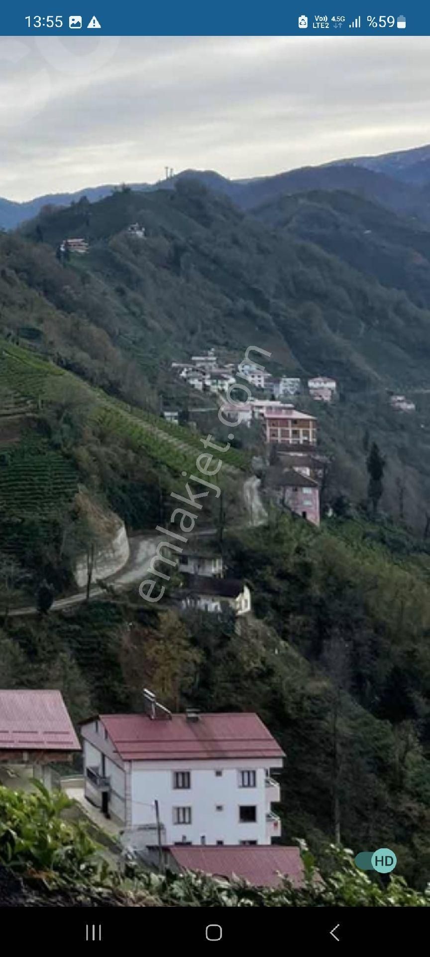 Güneysu Güneli Köyü Satılık Konut İmarlı 240m² Güneli de yol kemarı 