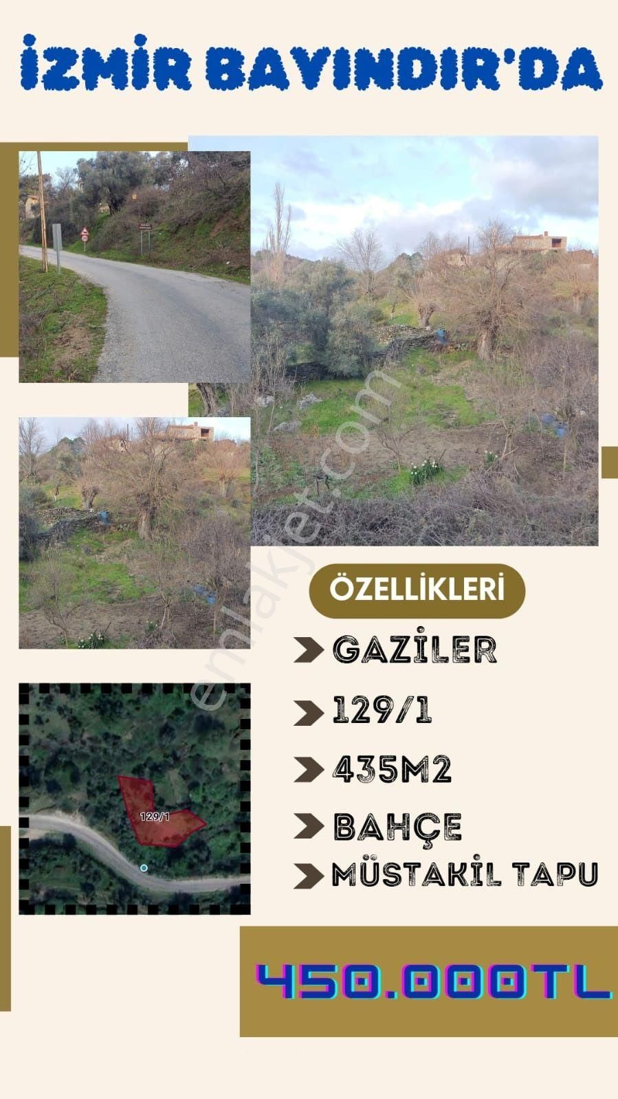 Bayındır Gaziler Satılık Bağ & Bahçe  İZMİR BAYINDIR'DAN YATIRIMLIK ZEYTİNLİK MÜSTAKİL TAPULU GAZİLER'DE BAHÇE